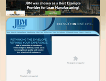 Tablet Screenshot of jbmenvelope.com